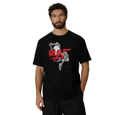 Pánske tričko s krátkym rukávom 4F TSHIRT M3333-20S-DEEP BLACK