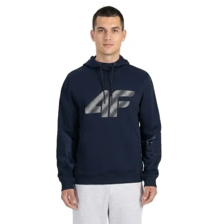 Pánska zateplená mikina s kapucňou 4F SWEATSHIRT M2548-31S-NAVY
