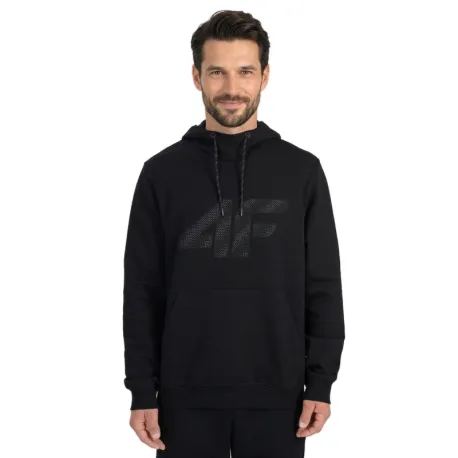 Pánska mikina s kapucňou 4F SWEATSHIRT M2548-20S-DEEP BLACK