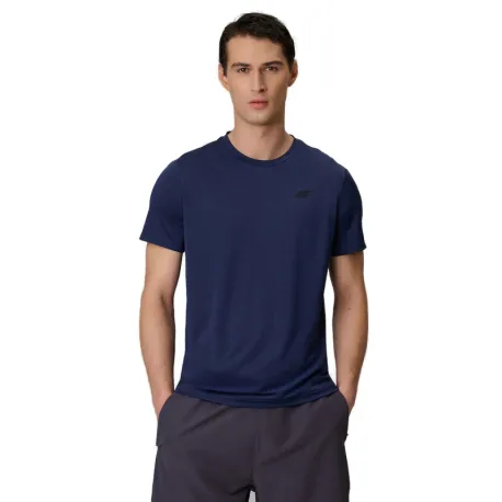Pánske tréningové tričko s krátkym rukávom 4F TSHIRT FNK M2140-31M-NAVY MELANGE