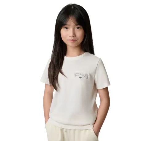 Dievčenské tričko s krátkym rukávom 4F JUNIOR TSHIRT F2886-11S-OFF WHITE