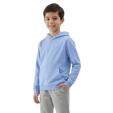 Chlapčenská mikina s kapucňou 4F JUNIOR SWEATSHIRT M2325-33S-BLUE