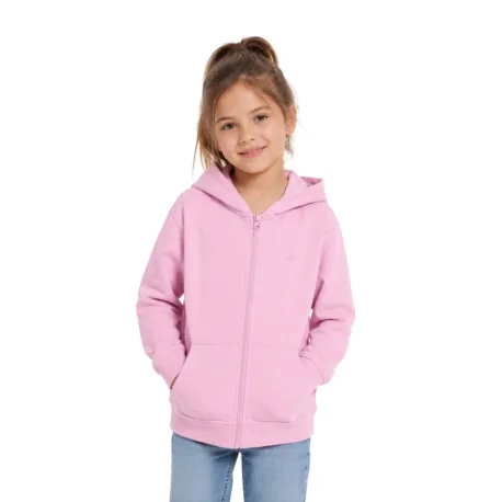Dievčenská mikina so zipsom 4F JUNIOR SWEATSHIRT F2520-56S-LIGHT PINK