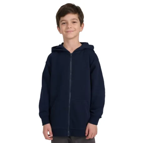 Chlapčenská mikina so zipsom 4F JUNIOR SWEATSHIRT M2523-31S-NAVY