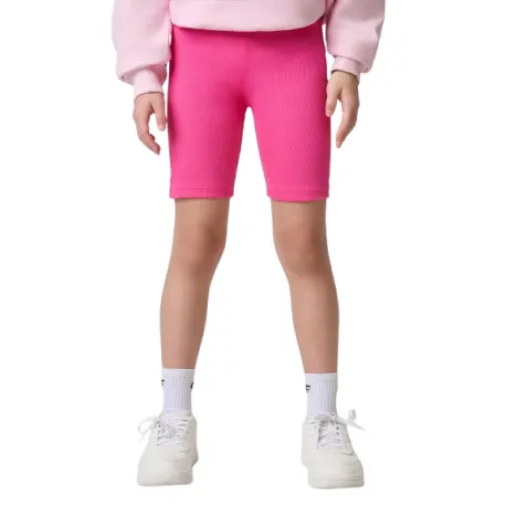 Dievčenské kraťasy 4F JUNIOR SHORT TIGHTS CAS F024-55N-HOT PINK NEON