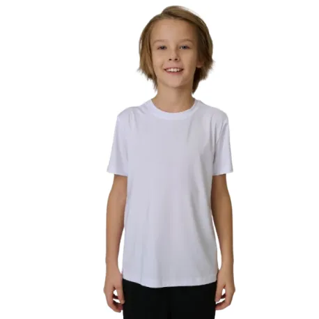 Chlapčenské tréningové tričko s krátkym rukávom 4F JUNIOR TSHIRT FNK M1966-10S-WHITE