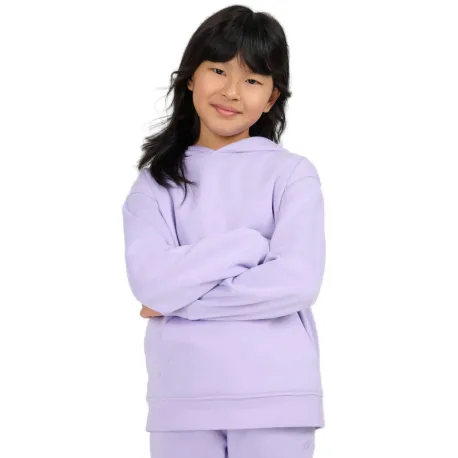 Dievčenská mikina s kapucňou 4F JUNIOR SWEATSHIRT F2323-51S-VIOLET