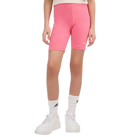 Dievčenské kraťasy 4F JUNIOR SHORT TIGHTS CAS F028-54S-PINK