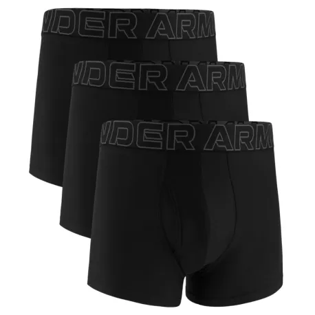 Pánske boxerky UNDER ARMOUR 3 PACK-UA PERFORMANCE TECH - SOLID 3 inch-BLK