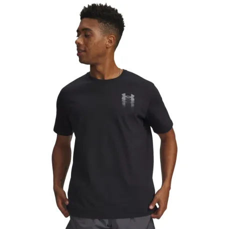 Pánske tričko s krátkym rukávom UNDER ARMOUR UA M BLUR LOGO SS-BLK