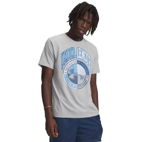 Pánske tričko s krátkym rukávom UNDER ARMOUR UA M VARSITY CREST SS-GRY