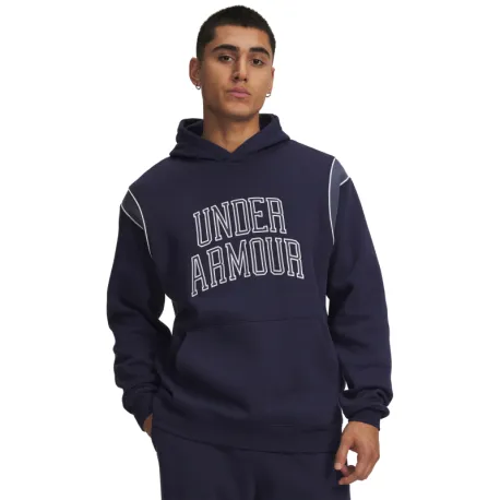 Pánska zateplená mikina s kapucňou UNDER ARMOUR UA Rival Fleece Nov Hoodie-NVY