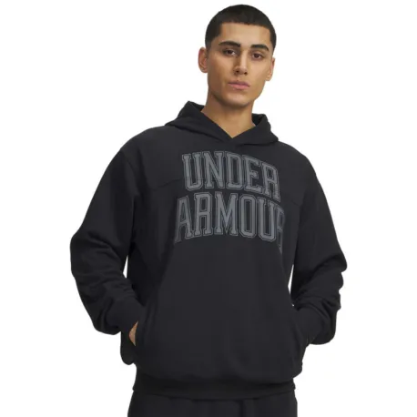 Pánska mikina s kapucňou UNDER ARMOUR UA Rival LW Graphic Hoodie-BLK
