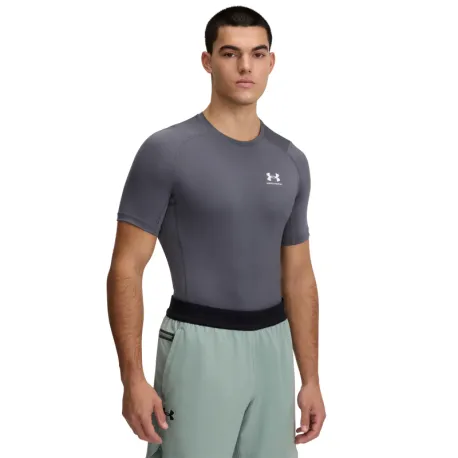 Pánske kompresné tričko s krátkym rukávom UNDER ARMOUR UA HG Armour Comp SS-GRY