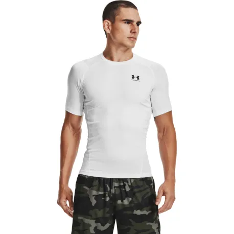 Pánske kompresné tričko s krátkym rukávom UNDER ARMOUR UA HG Armour Comp SS-WHT