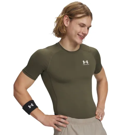 Pánske kompresné tričko s krátkym rukávom UNDER ARMOUR UA HG Armour Comp SS-GRN