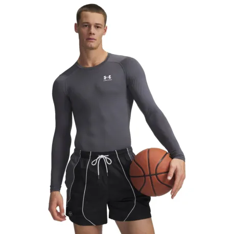 Pánske kompresné tričko s dlhým rukávom UNDER ARMOUR UA HG Armour Comp LS-GRY