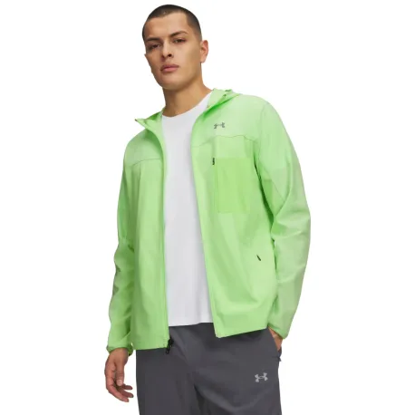 Pánska bežecká bunda UNDER ARMOUR UA Velociti Pro Storm Jacket-GRN