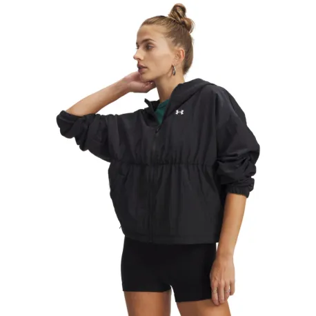 Dámska tréningová bunda UNDER ARMOUR Rival Woven Bungee FZ-BLK