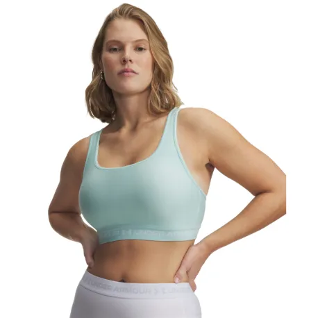 Dámska tréningová športová podprsenka UNDER ARMOUR Crossback Mid Bra-GRN