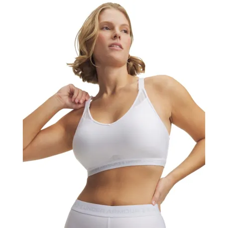 Dámska tréningová športová podprsenka UNDER ARMOUR UA Crossback Low Bra-WHT