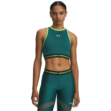 Dámske tréningové tielko UNDER ARMOUR HeatGear Mesh Tank-GRN