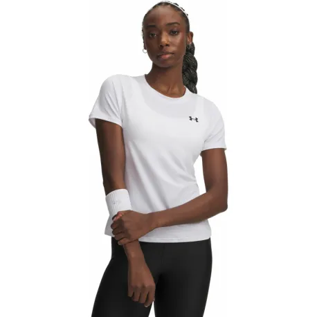 Dámske tréningové tričko s krátkym rukávom UNDER ARMOUR Tech Mesh SS-WHT