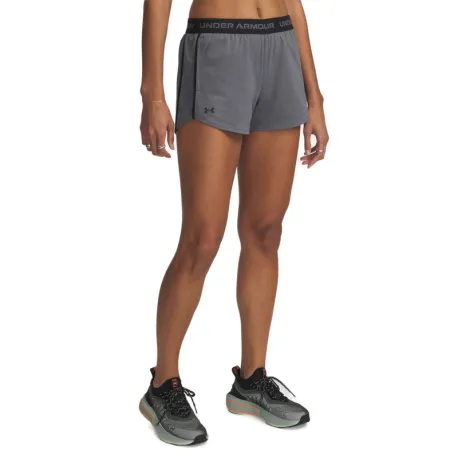 Dámske bežecké kraťasy UNDER ARMOUR Tech Play Up Shorts-GRY