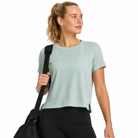 Dámske bežecké tričko s krátkym rukávom UNDER ARMOUR UA Velociti Shortsleeve-GRN