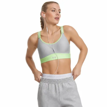 Dámska tréningová športová podprsenka UNDER ARMOUR UA Infinity Mid 2.0 Bra-GRN