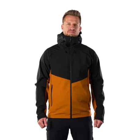 Pánska turistická bunda s kapucňou NORTHFINDER CLIFTON 519cinnamonblack