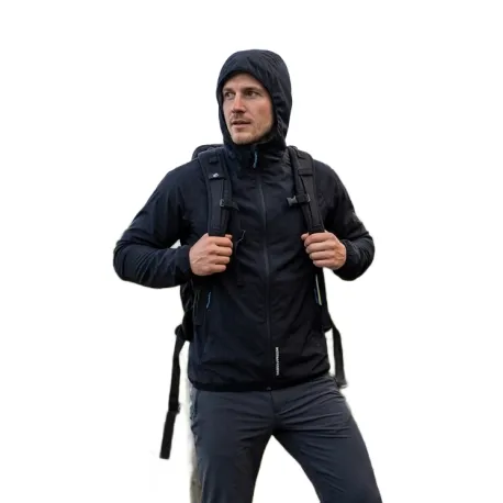 Pánska turistická bunda s kapucňou NORTHFINDER BENEDICTO-269black