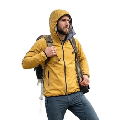 Pánska turistická bunda s kapucňou NORTHFINDER BENEDICTO-520mustard