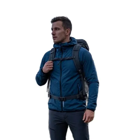 Pánska turistická bunda s kapucňou NORTHFINDER BENEDICTO-526inkblue