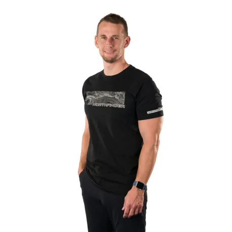 Pánske turistické tričko s krátkym rukávom NORTHFINDER AMAD-269black