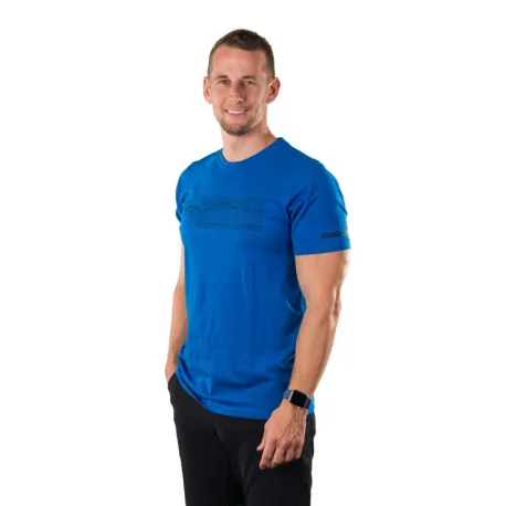 Pánske turistické tričko s krátkym rukávom NORTHFINDER AMAD-281blue