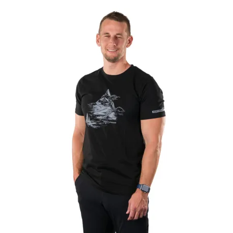 Pánske turistické tričko s krátkym rukávom NORTHFINDER BENED-269black