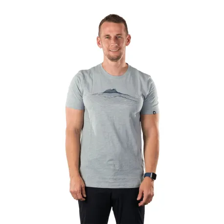 Pánske turistické tričko s krátkym rukávom NORTHFINDER JACINT-368skyblue