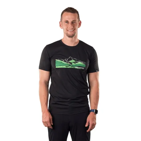Pánske turistické tričko s krátkym rukávom NORTHFINDER NAZAREN-269black