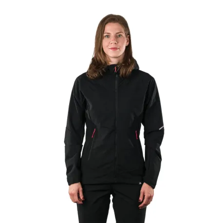 Dámska turistická softshellová bunda s kapucňou NORTHFINDER DESTINEY-269black