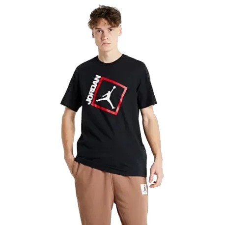 Pánske tričko s krátkym rukávom NIKE M JORDAN JUMPMAN BOX SS CREW-011 BLACK
