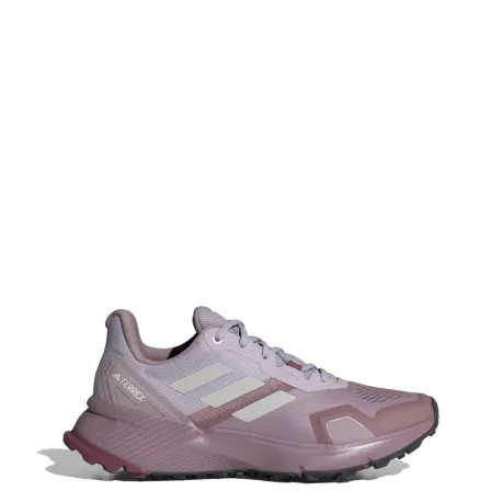 Dámska bežecká trailová obuv ADIDAS Terrex Soulstride W preloved fig grey one burgundy