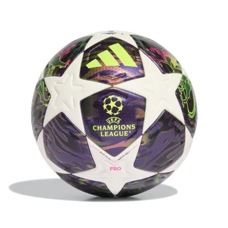 Futbalová lopta ADIDAS UCL PRO F DPURPL WHITE SYELLO