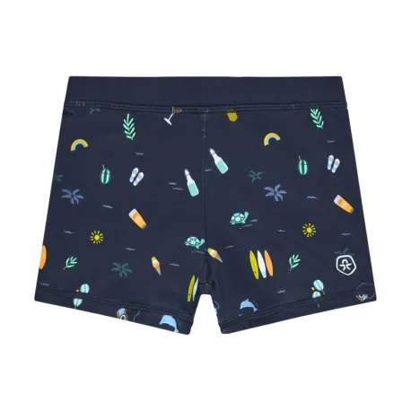 Chlapčenské plavky COLOR KIDS Swim Trunks, AOP-7721-Dress Blues