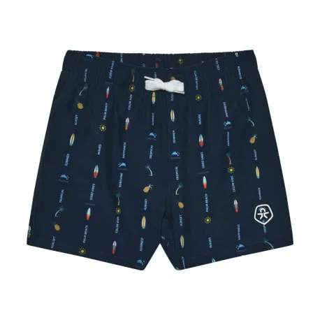 Detské plavky COLOR KIDS Swim Shorts, AOP-7721-Dress Blues