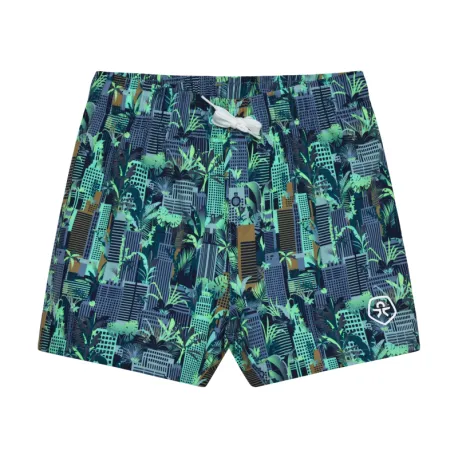 Detské plavky COLOR KIDS Swim Shorts, AOP-8714-Cabbage