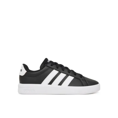 Juniorská rekreačná obuv ADIDAS Grand Court 3.0 Jr core black cloud white cloud white
