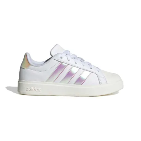 Dievčenská rekreačná obuv ADIDAS Streettalk Jr cloud white iridescent core white