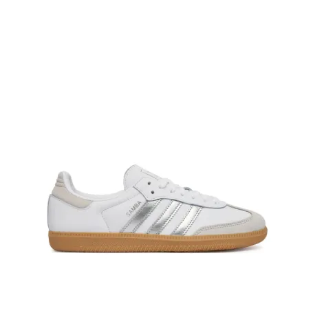 Dámska vychádzková obuv ADIDAS ORIGINALS Samba OG W cloud white silver metallic grey one