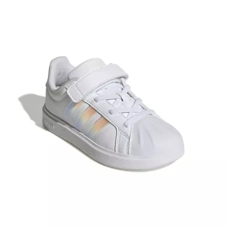Dievčenská rekreačná obuv ADIDAS Streettalk K cloud white iridescent core white